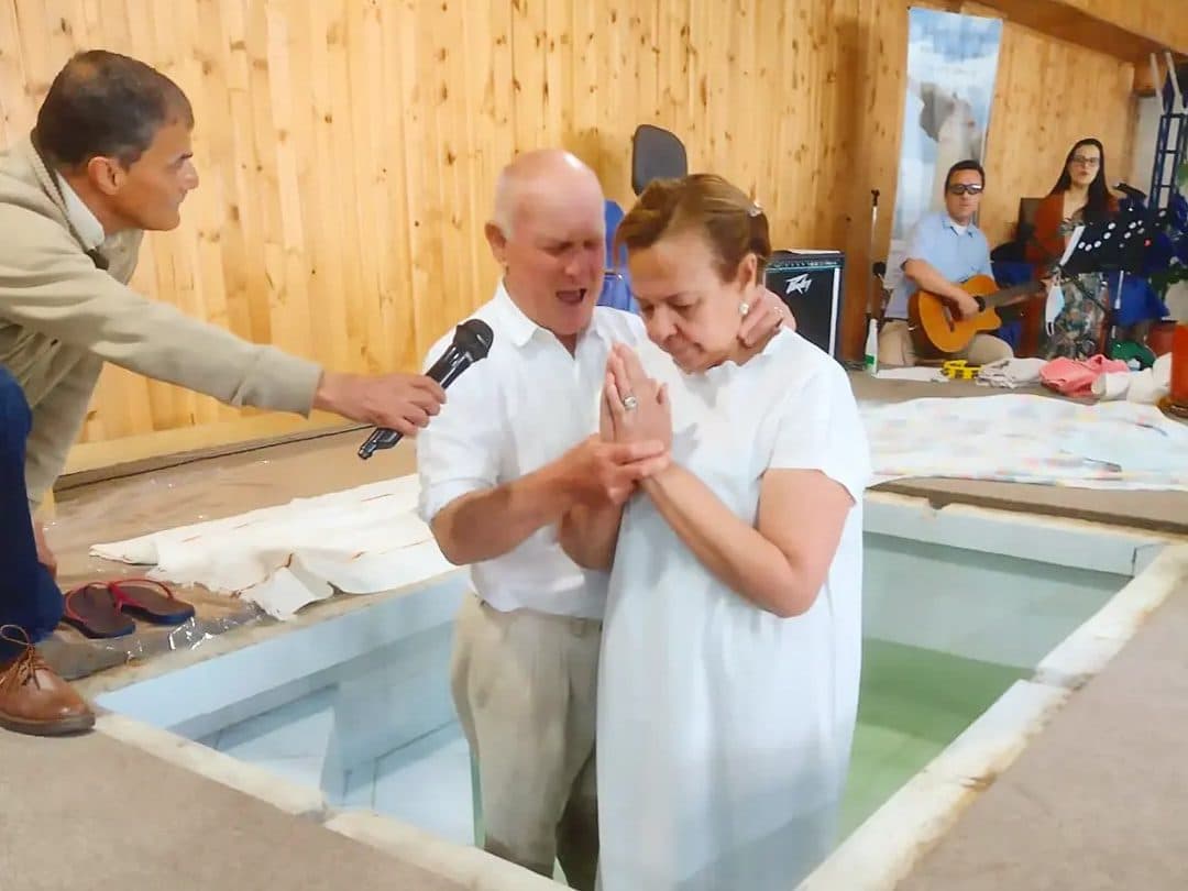 Un bautismo en la iglesia
